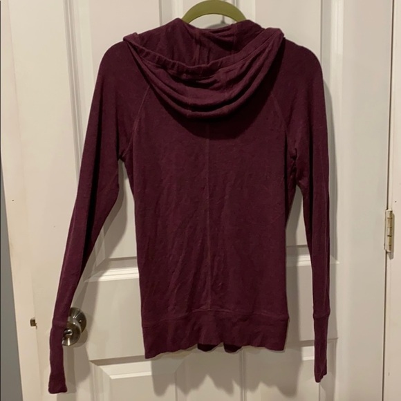 Athleta Burgundy Fitted Wrap Hoodie - Picture 6 of 16